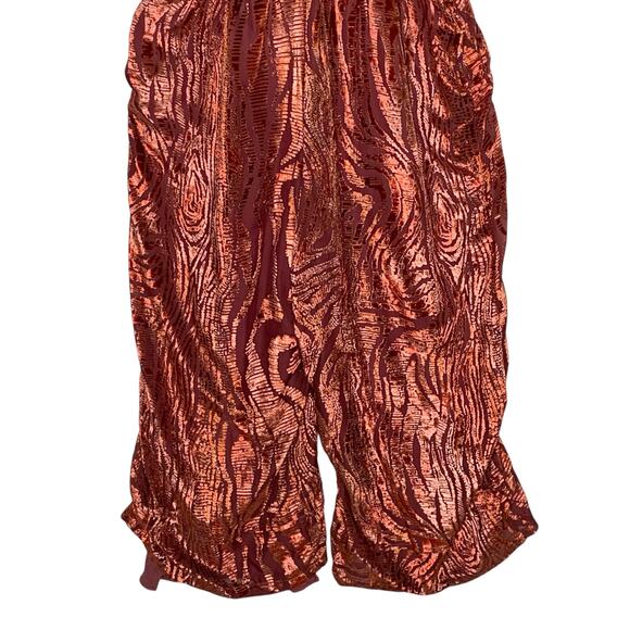 Anthropologie M NEW The Somerset Jumpsuit Velvet Burnout Edition Flowy - Picture 6 of 10